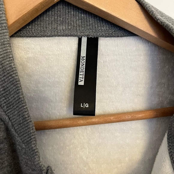 Mondetta Gray Women's Zip-Up Jacket with cozy lining size large - Picture 3 of 5